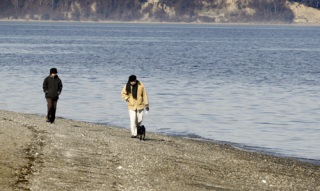 Beach walkers Boon Woo