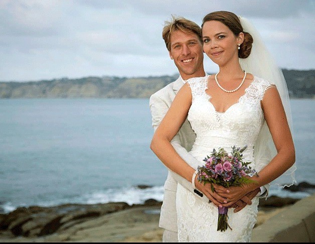 Rozanne Holmes and Clinton Edwards were united in marriage at a September  ceremony in La Jolla