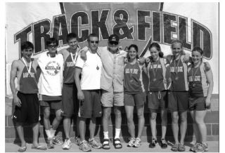 BHS 4x400 relay teams after the finals at the 3A State Track and Field Championships in Pasco on May 24