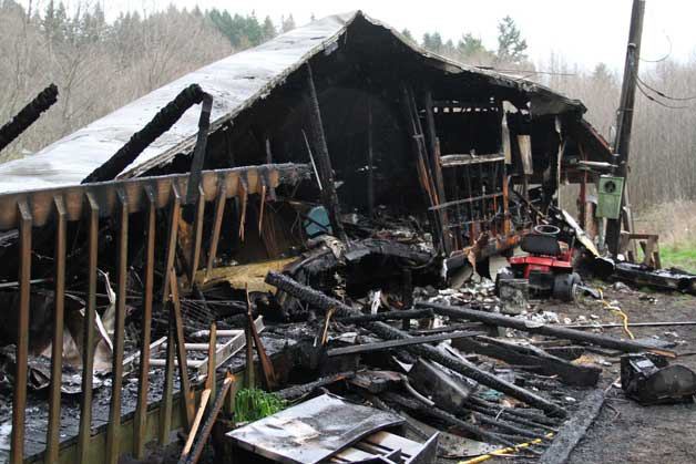 A manufactured home on Miller Road was a total loss after an early morning fire Wednesday. No one was hurt in the fire.