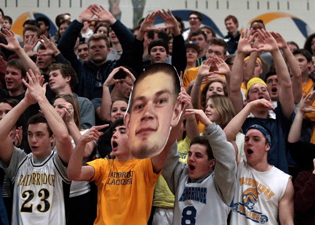 Spartan fans packed the Bainbridge High School gymnasium for the postseason varsity basketball game at home against the Mount Si Wildcats Saturday