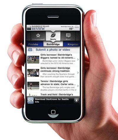 The Bainbridge Island Review's new iPhone app is available now.