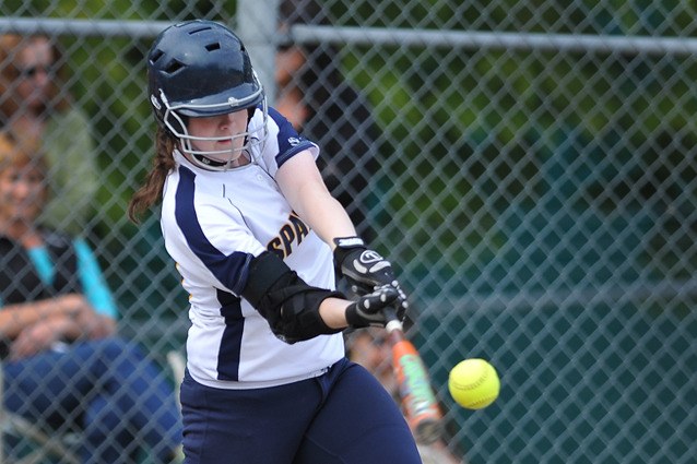 Kristi Worley homers in Bainbridge's 26-0 win over Ingraham Wednesday.