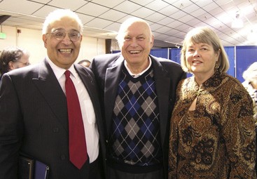 Superior Court Judge Ted Spearman (left)