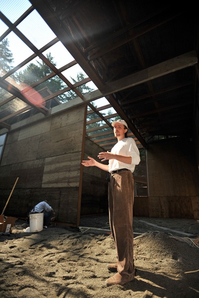 Shelter director Kol Medina stands in the 2