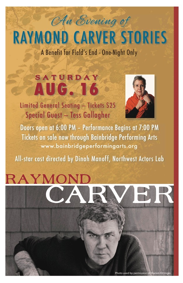 Raymond Carver stories at BPA this weekend