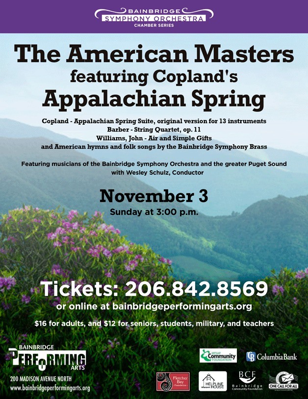 Chamber music series begins with 'The American Masters'