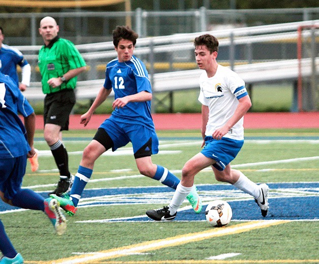 Bainbridge senior and team co-captain William Economy led the Spartan scoring effort in the 3-0 shutout win over Stadium High Tuesday