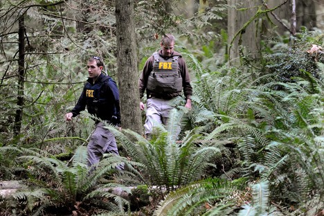 Police Search Bainbridge's Grand Forest For Evidence In Armed Robbery ...