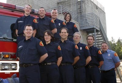 Graduating volunteers of the Bainbridge Island Fire Department.  Top: Donald Laurence