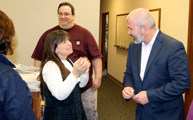 Specialty Publications Editor Leslie Kelly chats with new regional publisher Terry Ward