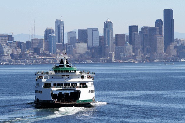 The Bainbridge ferry to Seattle.