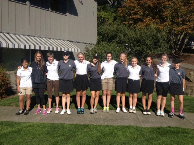 The Bainbridge High Spartans girls golf team.