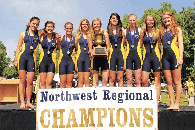 The girls lightweight 8+ earned a trip to the Youth National Regatta in Oak Ridge