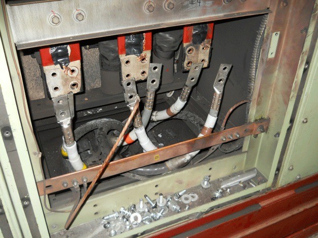 A power surge aboard the ferry MV Tacoma destroyed the power cables in the ferry's circuit breaker control