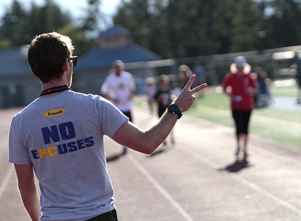 The first Kiwanis All-Comers track meet of the year came sprinting back to the Bainbridge High School track last week.