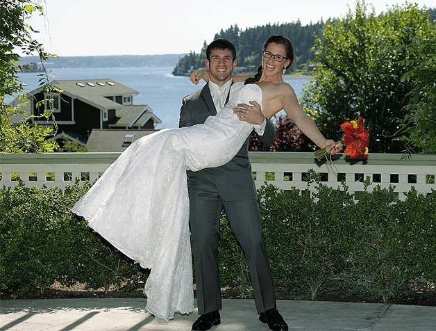 Laura Kirkwood and Lance Miller were married in June on Bainbridge Island.