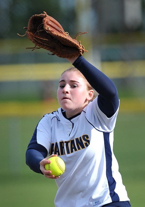 Sophomore Hailey Willmann struck out nine on her way to pitching a perfect game Tuesday.