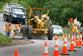 City workers began repairs to Rockaway Beach Road this week.