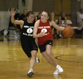 Emily Farrar scored four points in the West Sound All-Star game Tuesday.