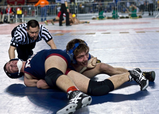 Bainbridge senior wrestler Dylan Read smiles for the camera