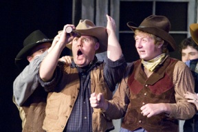 Rich Edmonson’s Fred and Tavis Hamilton’s Will marvel at a modern kaleidoscopic miracle in Ovation’s “Oklahoma!”