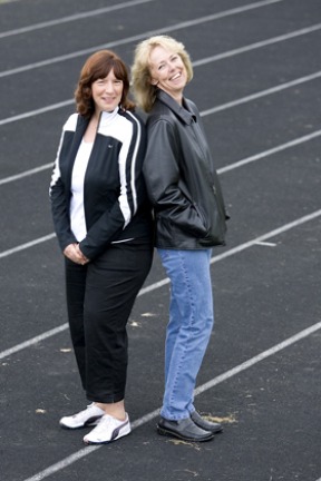 Relay for Life organizers Mary Clipsham (left) and Terri Segadelli.