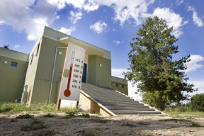 The old Transmitter builing at Battle Point is under renovation.