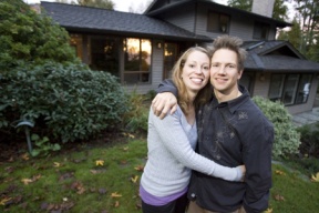 Wendy and Chris Kozina at home. These Bainbridge teachers can live on the island because of the Marguerite Foundation.