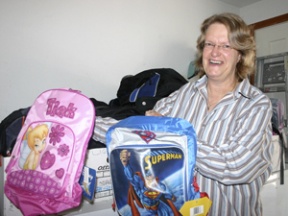 Penny Paulsen oversees Operation Backpack