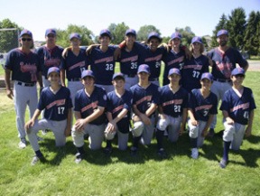 Babe Ruth 14s state champions include (Top row L-R) coaches Gregg Adkins and Bob Hope