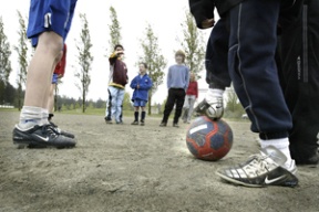 Players at Battle Point Park’s soccer fields say the pitch alternates between dust and mud