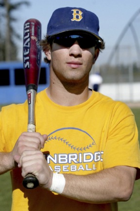 Spartan third baseman Brenden Gent