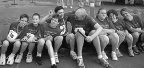 Golden Eagles Special Olympians included (clockwise from top) 4x100 meter relay teams (L-R) Moses Holmgren