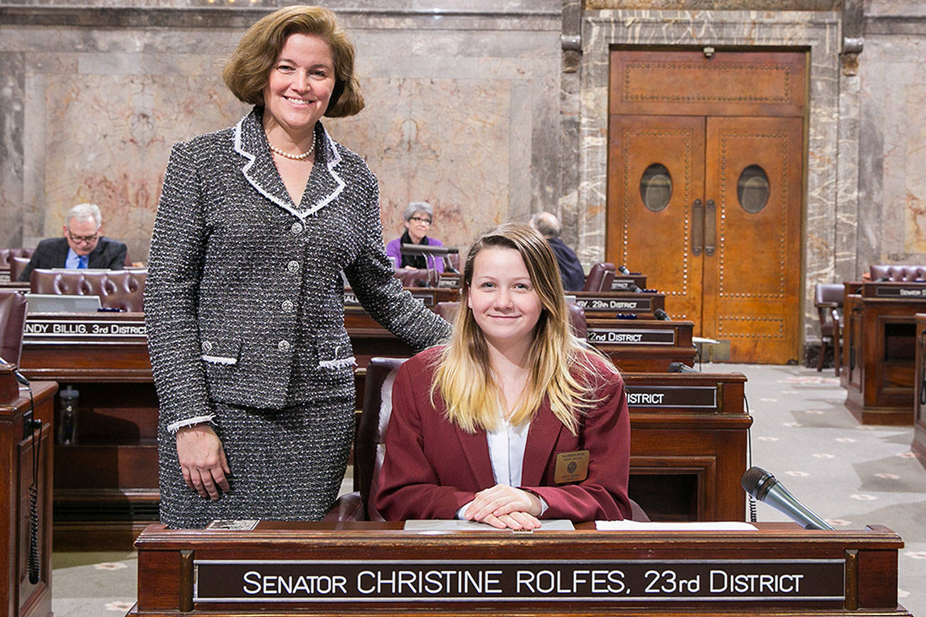 WMS student serves as page in Washington State Senate