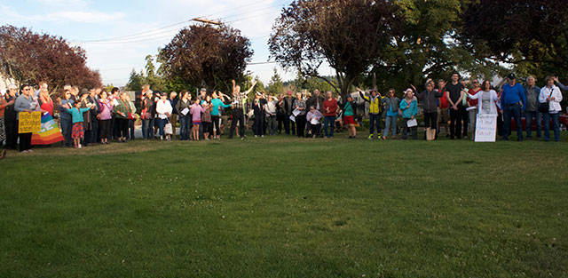 Bainbridge vigil against hate | Photo gallery