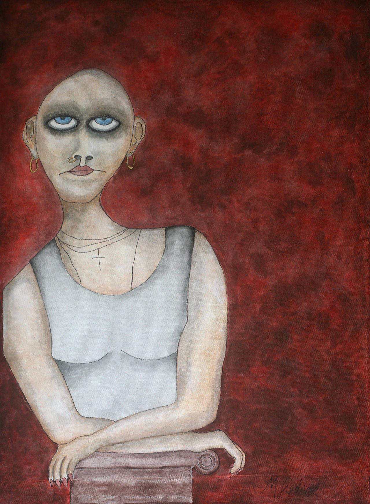 “Bald Stella” by Mark Fredrichs. (Image courtesy of the BPA Gallery)