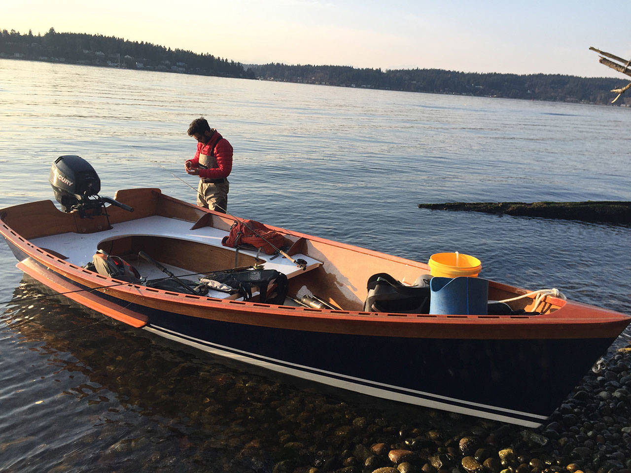 A member of the Bainbridge Island Fly Fishers will give a presentation on a fishing/crabbing boat he built during this week’s club meeting. (Photo courtesy of Bainbridge Island Fly Fishers)