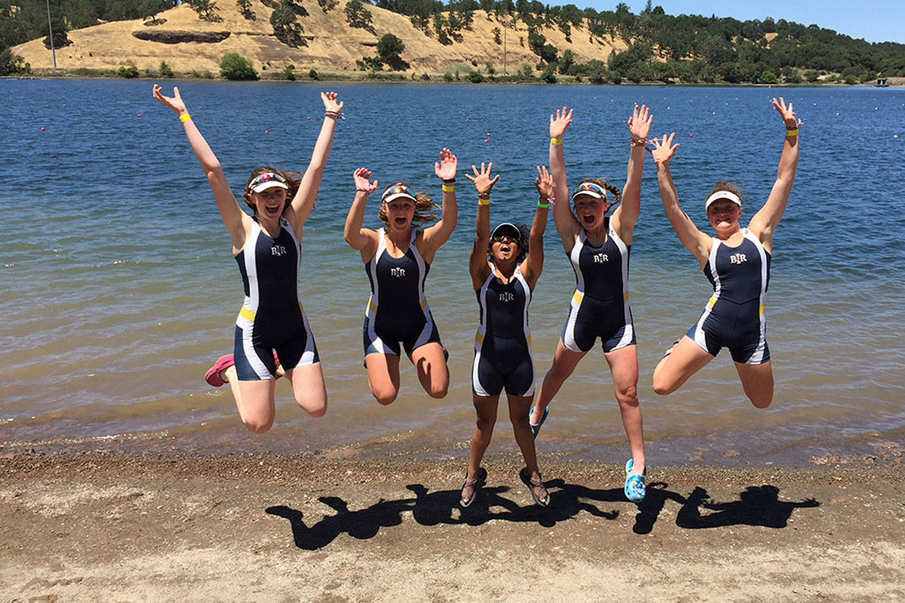 BI Rowing varsity girls snag ninth at nationals