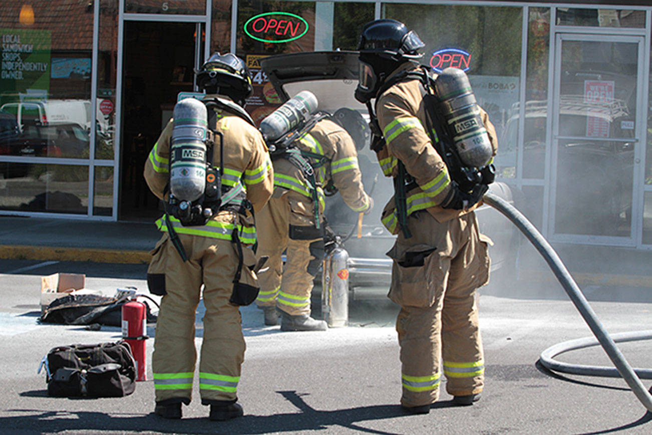 Bainbridge firefighters douse VW fire | Photo gallery