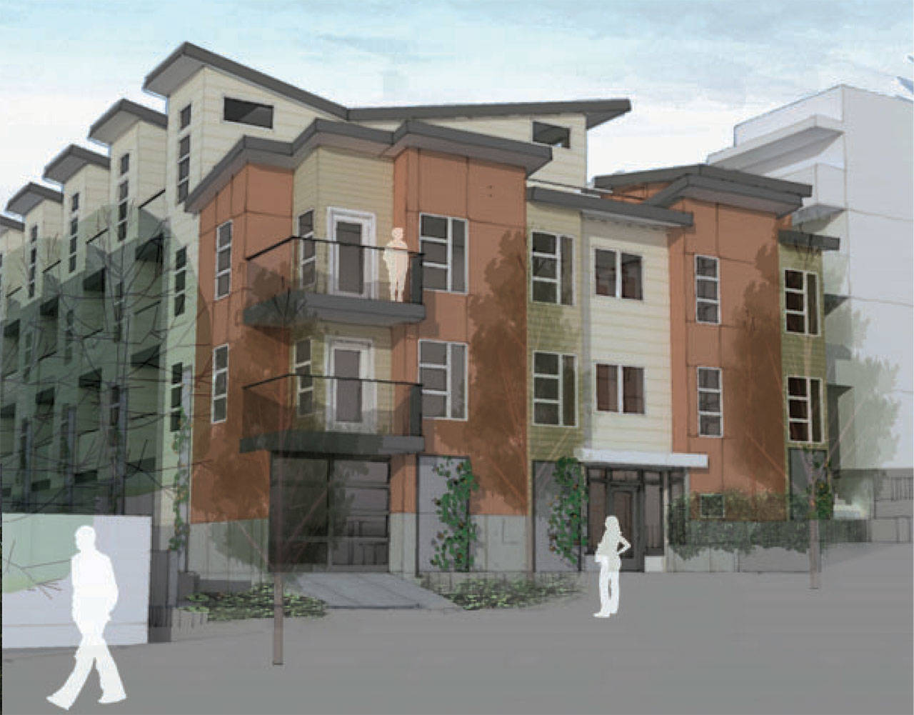 A conceptual design of the new development proposed for Madison Avenue. (Image courtesy of the city of Bainbridge Island)