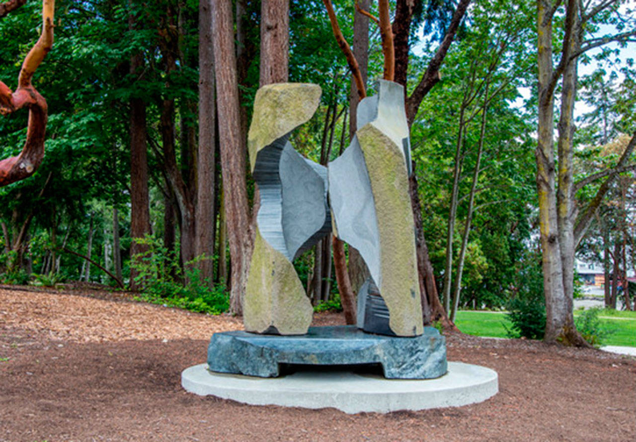 “Hand in Hand” by artist Will Robinson. (Photo courtesy of the city of Bainbridge Island)