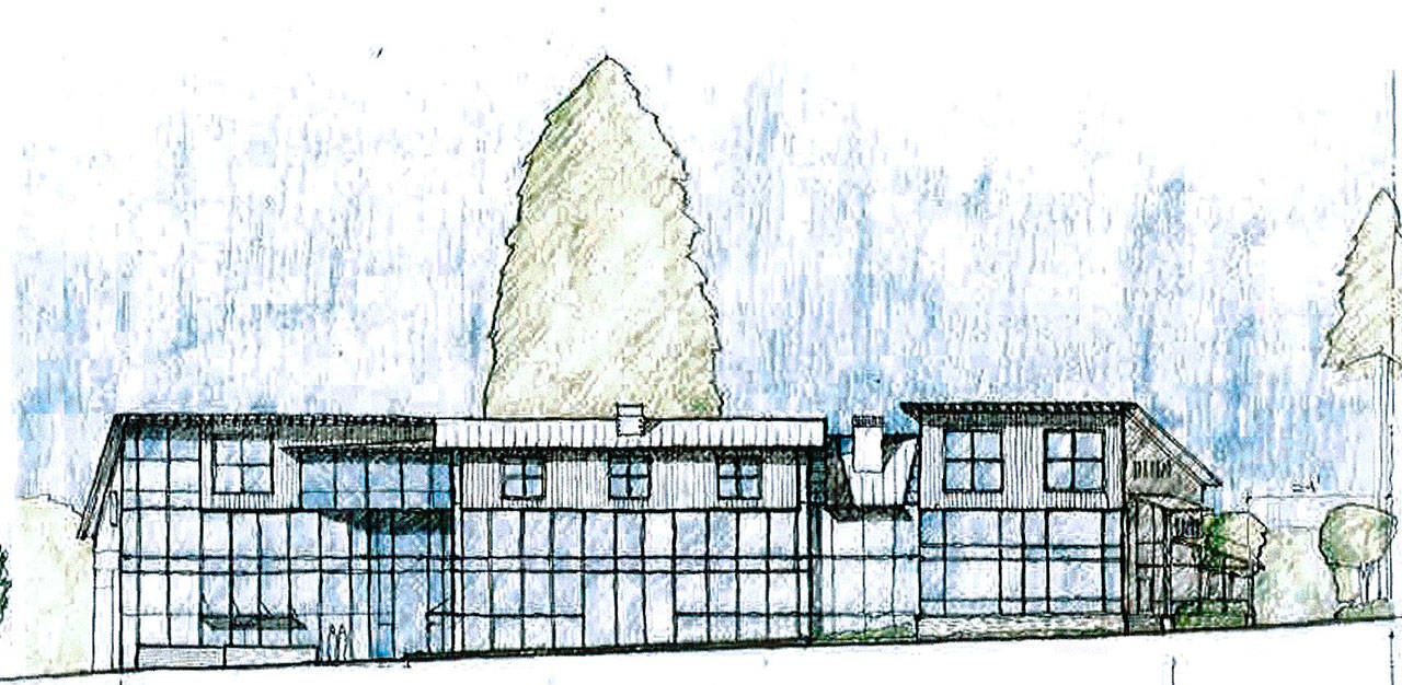 (Image courtesy of the city of Bainbridge Island)                                An architect’s drawing of the Winslow Hotel.