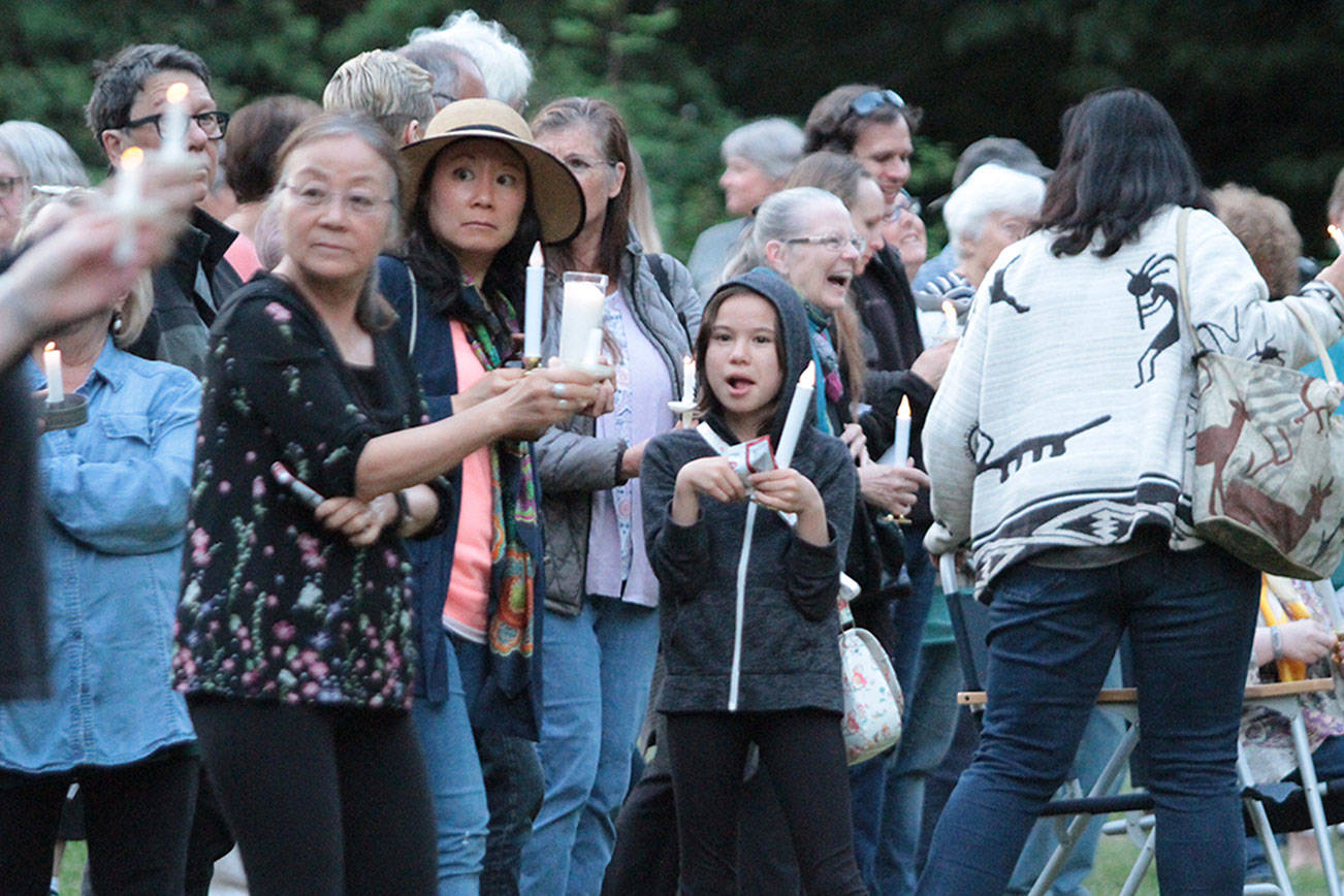 Lights for Liberty: Bainbridge Islanders protest treatment of refugees at government migrant camps