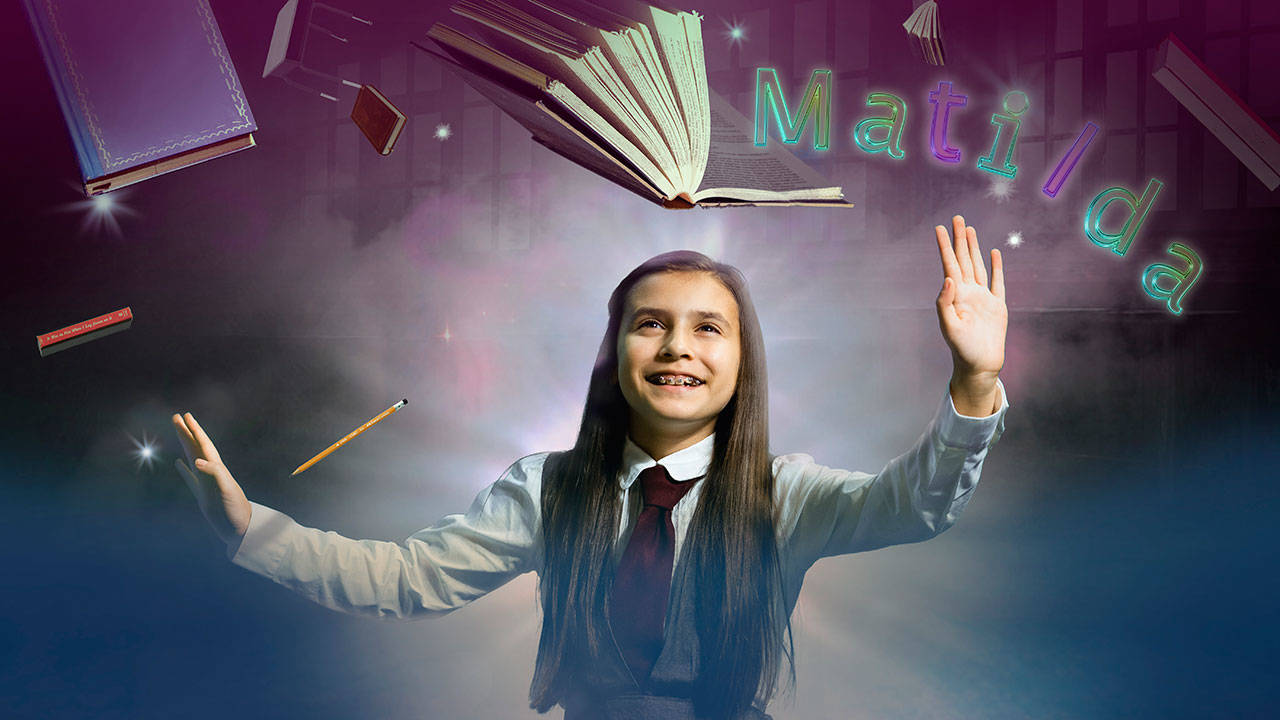 Derek Villanueva photo illustration | Olivia Juarez plays the titular lead in the upcoming Bainbridge Performing Arts production of “Matilda The Musical.”