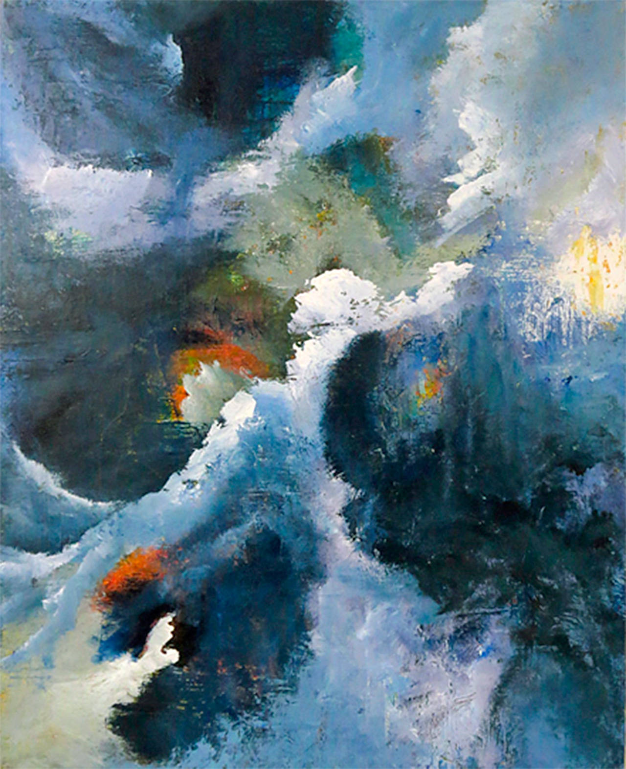 “Tempest Tossed” by Diane Walker. (Image courtesy of the Bainbridge Public Library)