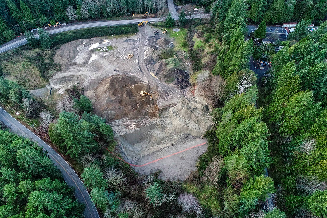 An aerial view from December 2019 of the mining operation of the Triangle Property. (Photo courtesy of Tyner Associates)