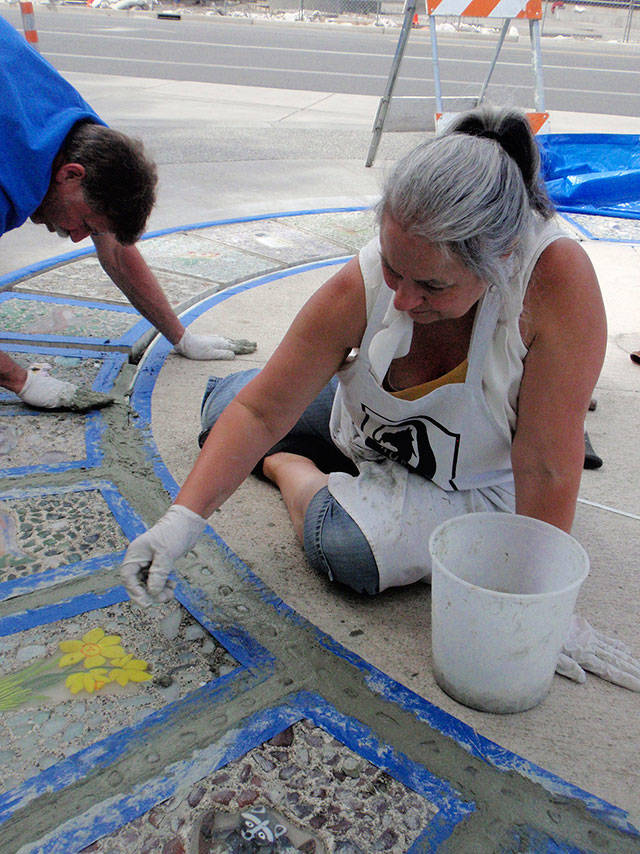 Greg and Diane Bonciolini working on the Waypoint project. Courtesy Photo