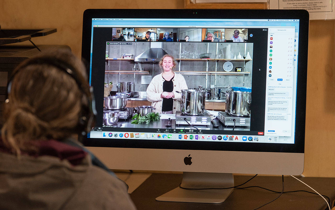 A recent BARN online class about dyeing fiber with natural materials. Rick Gordon courtesy photos