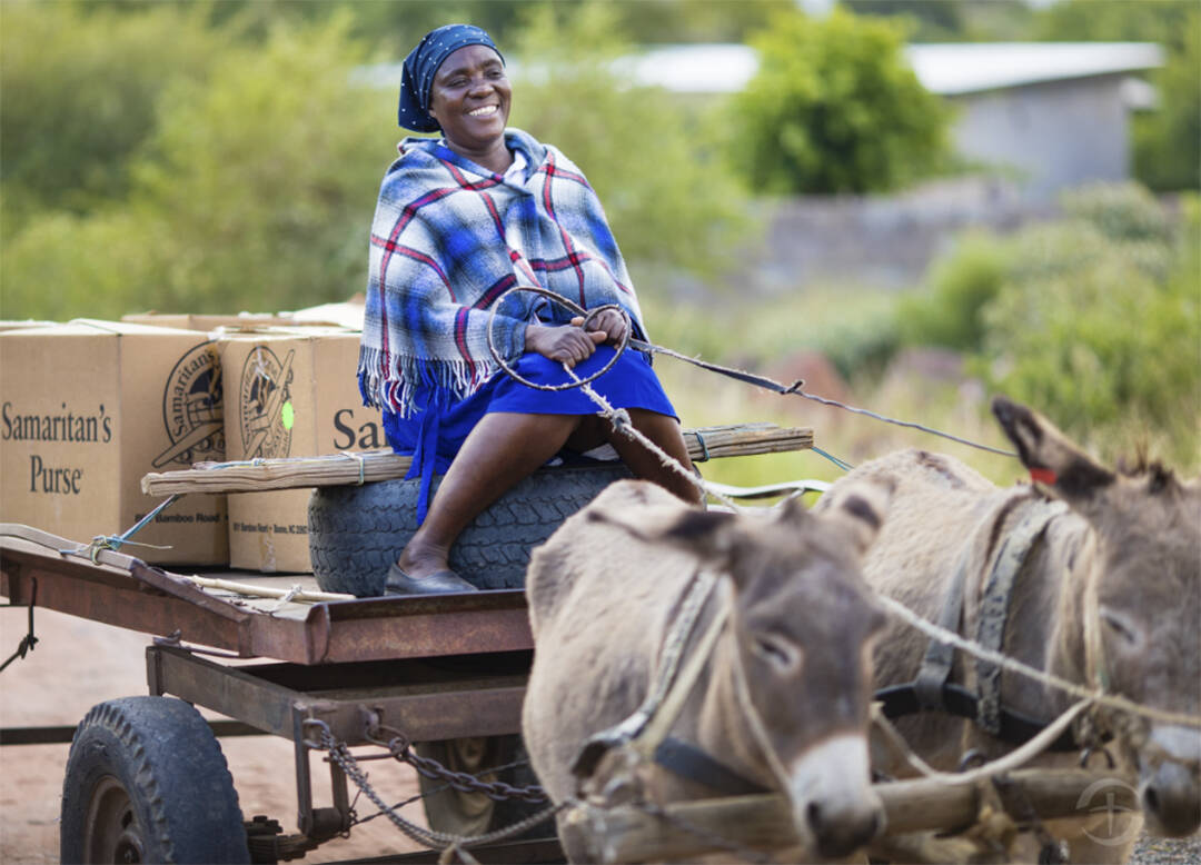 Delivering boxes of shoeboxes to Third World countries. Courtesy Photo